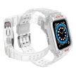 Protect óraszíj Band tok Wristband Apple Watch 7/ 6/ 5/ 4/ 3/ 2/ SE (45/ 44/ 42mm) tok Armor Watch Cover Transparent