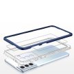 Clear 3in1 Case Samsung Galaxy S22 Plus ütésálló hátlap, tok, átlátszó-kék