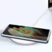 Clear 3in1 Case Samsung Galaxy S22 Ultra ütésálló hátlap, tok, átlátszó-kék