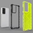 Honeycomb Case Samsung Galaxy S22 Ultra ütésálló hátlap, tok, kék