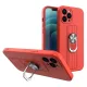 Ring Silicone Finger Grip Samsung Galaxy S22 hátlap, tok, piros