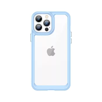   Outer Space Case iPhone 12 Pro Max hard cover gel frame tok, kék
