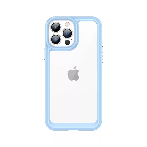 Outer Space Case iPhone 12 Pro Max hard cover gel frame tok, kék