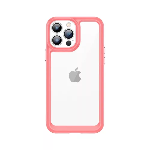 Outer Space Case Case iPhone 12 Pro Max Hard Cover Gel Frame tok, piros