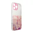 Marble Case iPhone 12 Pro Max Gel Cover Marble tok, rózsaszín