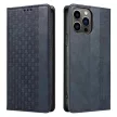 Magnet Strap Case iPhone 14 Flip Wallet Mini Lanyard Stand tok, kék
