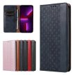 Magnet Strap Case iPhone 14 Pro Flip Wallet Mini Lanyard Stand tok, kék
