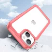 Outer Space Case iPhone 14 Plus hard cover with a gel frame tok, piros