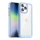 Outer Space Case iPhone 14 Pro hard cover with a gel frame tok, kék