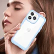 Outer Space Case iPhone 14 Pro Max hard case with a gel frame tok, kék