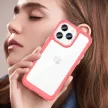 Outer Space Case iPhone 14 Pro Max hard cover with a gel frame tok, piros