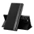 New Sleep case oldalra nyíló tok Samsung Galaxy S23 Plus flip standdal, fekete