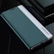 New Sleep case oldalra nyíló tok Samsung Galaxy S23 Plus flip standdal, fekete