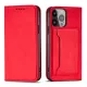 Magnet Case Samsung Galaxy S23 Plus oldalra nyíló tok, piros