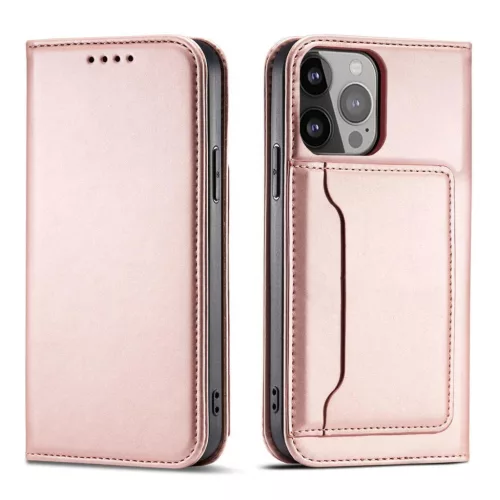 Magnet Case Samsung Galaxy S23 Plus oldalra nyíló tok, rózsaszín