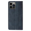 Magnet Strap oldalra nyíló tok Samsung Galaxy S23 Plus Flip Wallet Mini Lanyard Stand, kék
