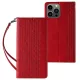 Magnet Strap oldalra nyíló tok Samsung Galaxy S23 Plus Flip Wallet Mini Lanyard Stand, piros
