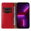 Magnet Strap oldalra nyíló tok Samsung Galaxy S23 Plus Flip Wallet Mini Lanyard Stand, piros