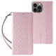 Magnet Strap oldalra nyíló tok Samsung Galaxy S23 Plus Flip Wallet Mini Lanyard Stand, rózsaszín