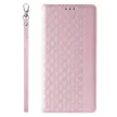 Magnet Strap oldalra nyíló tok Samsung Galaxy S23 Plus Flip Wallet Mini Lanyard Stand, rózsaszín