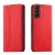 Magnet Fancy Case Samsung Galaxy S23 Plus oldalra nyíló tok, piros