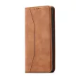 Magnet Fancy Case Samsung Galaxy S23 Plus oldalra nyíló tok, barna