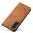Magnet Fancy Case Samsung Galaxy S23 Plus oldalra nyíló tok, barna