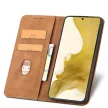Magnet Fancy Case Samsung Galaxy S23 Plus oldalra nyíló tok, barna