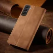 Magnet Fancy Case Samsung Galaxy S23 Plus oldalra nyíló tok, barna