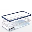 Clear 3in1 Case Samsung Galaxy S23 Plus ütésálló hátlap, tok, átlátszó-kék