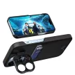 Leather Stand Case tok Samsung Galaxy S23 Ultra cover card wallet with stand, fekete