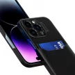 Leather Stand Case tok Samsung Galaxy S23 Ultra cover card wallet with stand, fekete