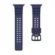 Triple Protection óraszíj Apple Watch SE óraszíj, 9, 8, 7, 6, 5, 4, 3, 2, 1 (41, 40, 38 mm), sötétkék