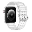 Triple Protection óraszíj Apple Watch SE Band, 9, 8, 7, 6, 5, 4, 3, 2, 1 (41, 40, 38 mm), átlátszó