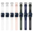Triple Protection óraszíj Apple Watch SE Band, 9, 8, 7, 6, 5, 4, 3, 2, 1 (41, 40, 38 mm), átlátszó