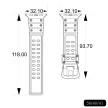 Triple Protection óraszíj Apple Watch SE Band, 9, 8, 7, 6, 5, 4, 3, 2, 1 (41, 40, 38 mm), átlátszó