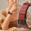 Leather bőr óraszíj Apple Watch SE, 9, 8, 7, 6, 5, 4, 3, 2, 1 (41, 40, 38 mm), piros