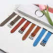 Leather bőr óraszíj Apple Watch SE, 9, 8, 7, 6, 5, 4, 3, 2, 1 (41, 40, 38 mm), piros