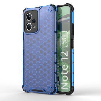   Honeycomb case for Xiaomi Redmi Note 12 5G / Poco X5 5G armored hybrid case tok, kék