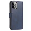 Wallet Case with Stand iPhone 15 Plus Magnet Case tok, kék