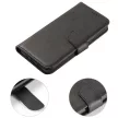 Wallet Case with Stand iPhone 15 Pro Magnet Case tok, fekete