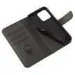 Wallet Case with Stand iPhone 15 Pro Magnet Case tok, fekete