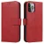 Wallet Case with Stand iPhone 15 Pro Max Magnet Case tok, piros