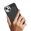 Flexible Carbon Case with a carbon pattern iPhone 15 tok, kék
