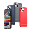 Flexible Carbon Case with a carbon pattern iPhone 15 tok, kék