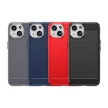 Flexible Carbon Case with a carbon pattern iPhone 15 tok, kék