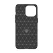Flexible carbon pattern iPhone 15 Pro Max Carbon Case tok, kék