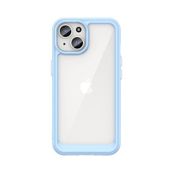   iPhone 15 Plus Outer Space Reinforced Case with Flexible Frame tok, kék