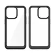 iPhone 15 Pro Outer Space reinforced case with a flexible frame tok, fekete