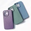 MagSafe compatible silicone iPhone 15 Plus Silicone Case - navy tok, kék